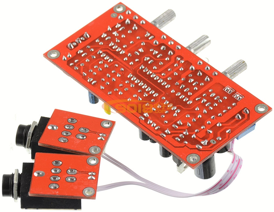 卡拉OK板 話放音效板PT2399 NE5532前級麥克風信號放大板 成品板