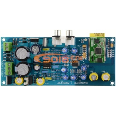 AK4490+LME49720高保真藍牙4.0 I2S發燒級解碼板（雙電源）帶AUX線路輸入