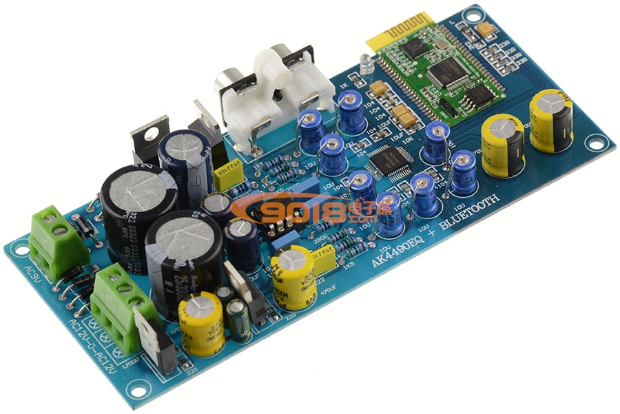 AK4490+LME49720高保真藍牙4.0 I2S發燒級解碼板（雙電源）帶AUX線路輸入