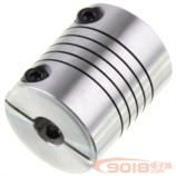 抱緊/夾緊+頂絲式 切縫 繞線型 彈性聯軸器 內徑10mm對多種軸徑