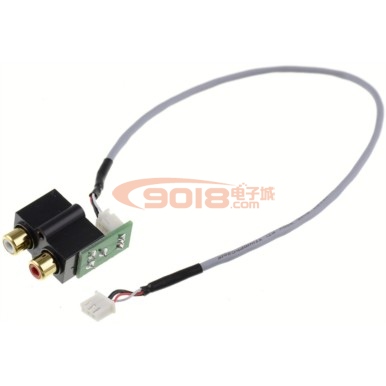 高品質音頻連接線 2.54mm 3PIN公頭轉RCA蓮花插座