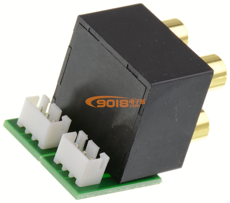 密封型4位6腳RCA蓮花插座 鍍金 AV功放機(jī)箱配件 同心孔距14MM