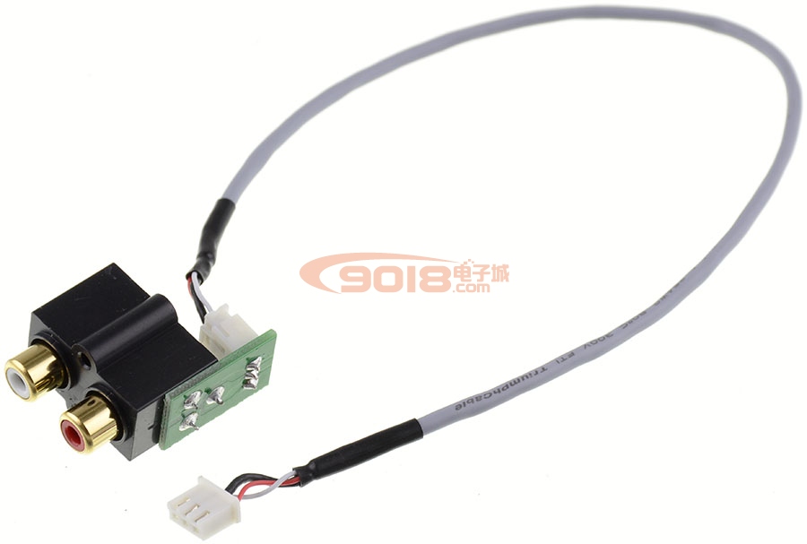 密封型2位RCA蓮花座轉(zhuǎn)XH2.54mm 3P插座 轉(zhuǎn)接板/PCB板