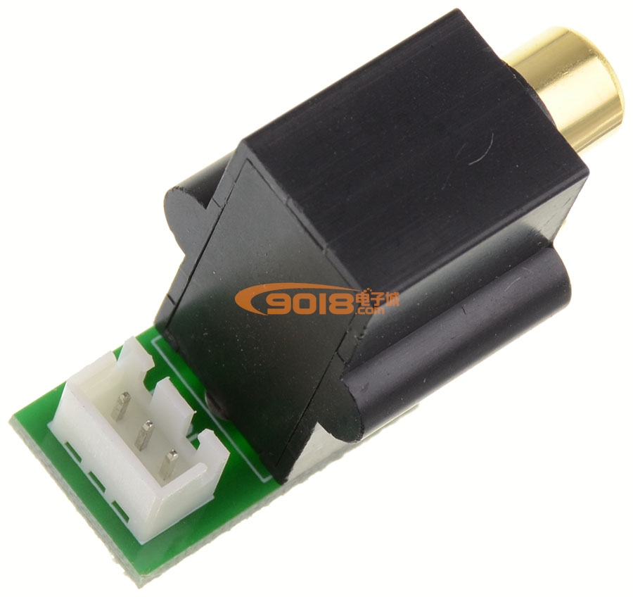 密封型2位3腳RCA蓮花插座 鍍金 AV功放機箱配件 同心孔距14MM