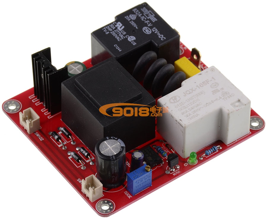 甲類電源延時開關溫度保護板（110V 220V通用）無開關功能