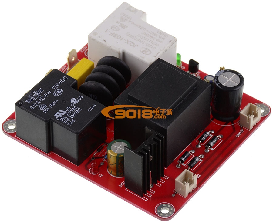 甲類電源延時開關溫度保護板（110V 220V通用）無開關功能