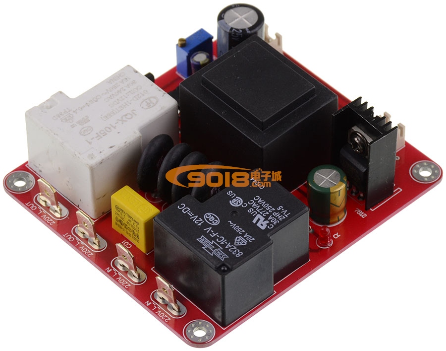 甲類電源延時開關溫度保護板（110V 220V通用）無開關功能