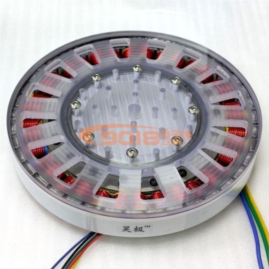 昊極400W無軸版低速大扭矩盤式直流無刷電機馬達 扁平 三相 多極 超薄 有感帶霍爾