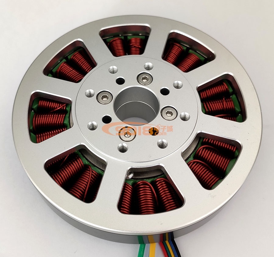 昊極9910/450W空心軸馬達 盤式扁平直流永磁三相無刷電機