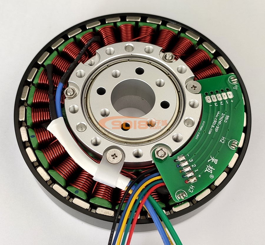 昊極9910/450W空心軸馬達 盤式扁平直流永磁三相無刷電機