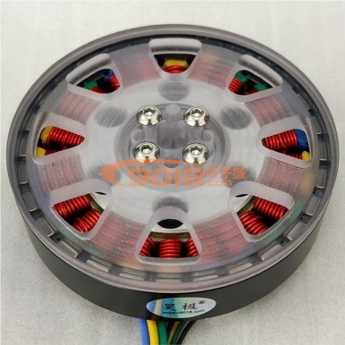 昊極8110/300W空心軸馬達 盤式扁平直流永磁三相無刷電機 塑料版