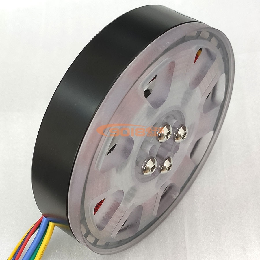 昊極8110/300W空心軸馬達 盤式扁平直流永磁三相無刷電機 塑料版