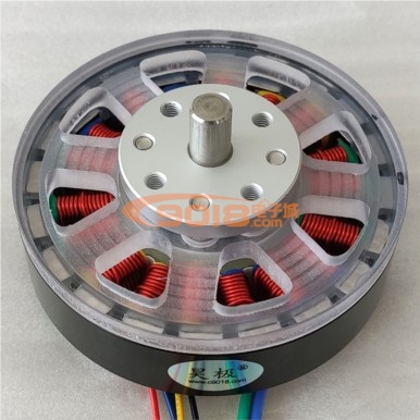 昊極6710/100W盤式18N20P永磁三相直流無刷電機/馬達 有感帶霍爾 塑料版