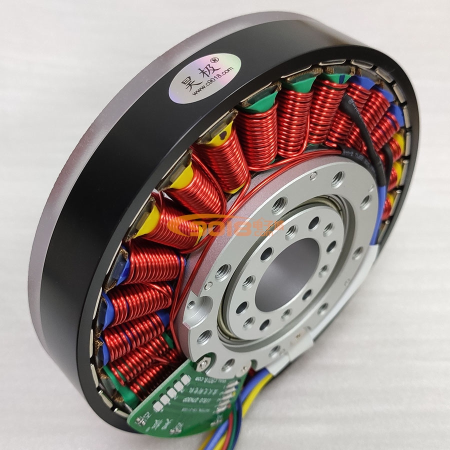 昊極400W小空心軸盤式三相永磁無刷直流電機(jī) 扁平 多極 超薄 有感帶霍爾馬達(dá)