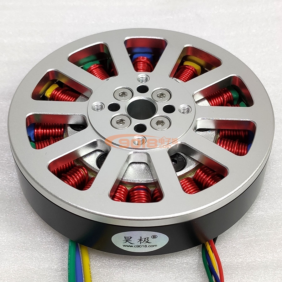 昊極8110/300W空心軸馬達 盤式扁平直流永磁三相無刷電機