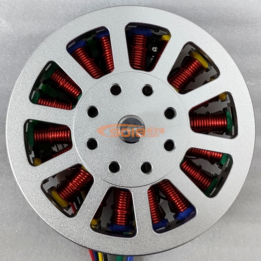 昊極6710/200W盤式永磁三相直流無刷電機/馬達 有感帶霍爾 全金屬版