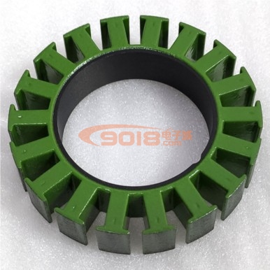 普通版6012盤式直流永磁外轉式馬達矽硅鋼片定子鐵芯 60*12mm 18槽 防水型