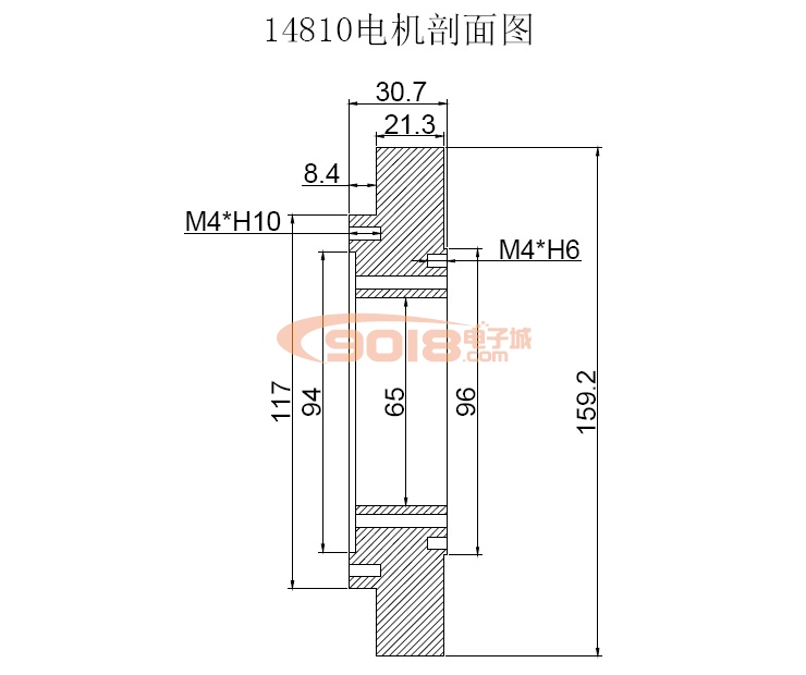 昊極14810/5Nm大型永磁直流無刷電機馬達 低速力矩型 盤式超薄扁平 多極 有感帶霍爾