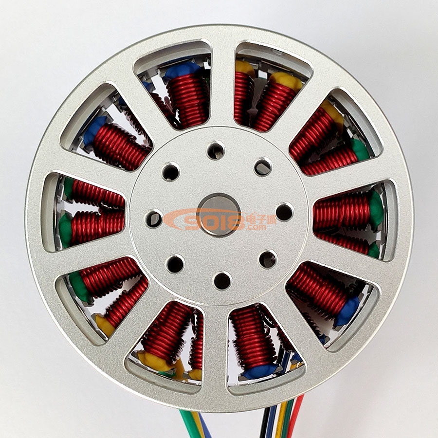 昊極6710/0.8Nm盤式永磁三相直流無刷電機/馬達 有感帶霍爾 全金屬版