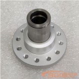 法蘭盤T型空心軸 無刷電機中空軸 不銹鋼軸 帶卡簧槽彈性擋圈