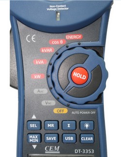 CEM華盛昌DT-3353 1000A鉗形數(shù)字功率表 真有效值波形USB背光 CEM華盛昌DT-3353 1000A鉗形數(shù)字功率表 真有效值波形USB背光