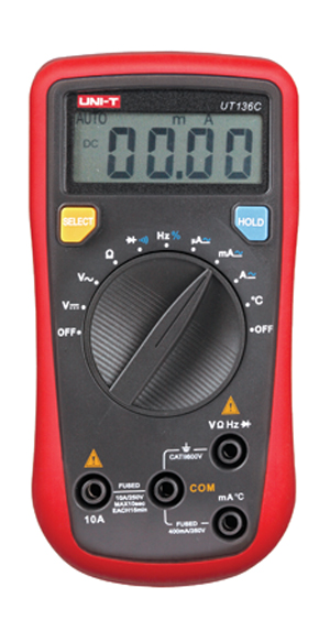 優利德自動量程數字萬用表UT136C 電阻電容頻率溫度 自動關機 優利德自動量程數字萬用表UT136C 電阻電容頻率溫度 自動關機