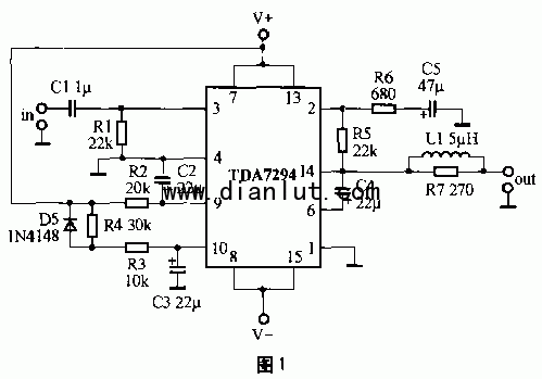 TDA7294原裝進口單70W高保真發燒功放集成電路 TDA7294原裝進口單70W高保真發燒功放集成電路